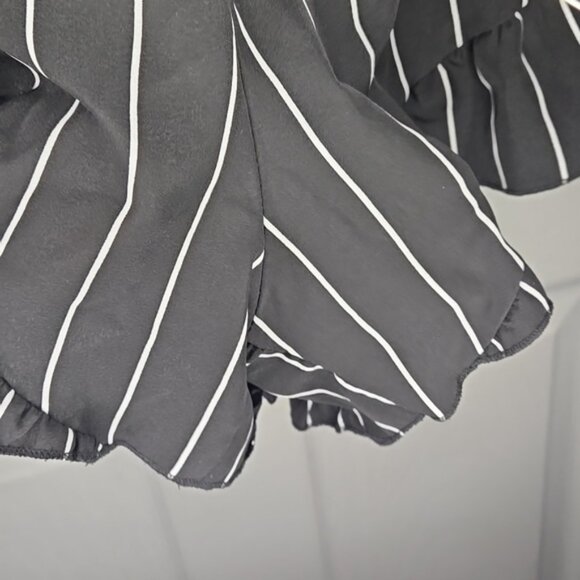 Black and White Striped Romper - Picture 6 of 6